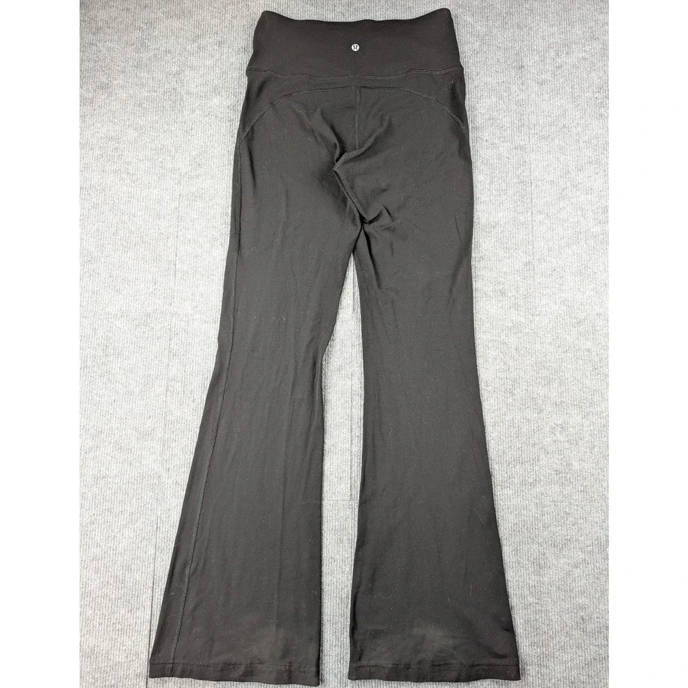 Lululemon Groove Nulu Flared Pants Womens 8 Black Yoga Boot Cut Athleisure High